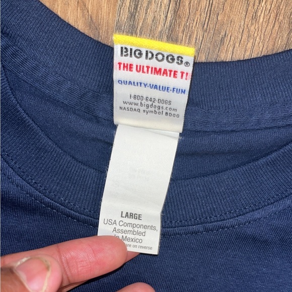 2001 SuperDad Big Dogs Blue T-Shirt (Large) - Picture 3 of 4
